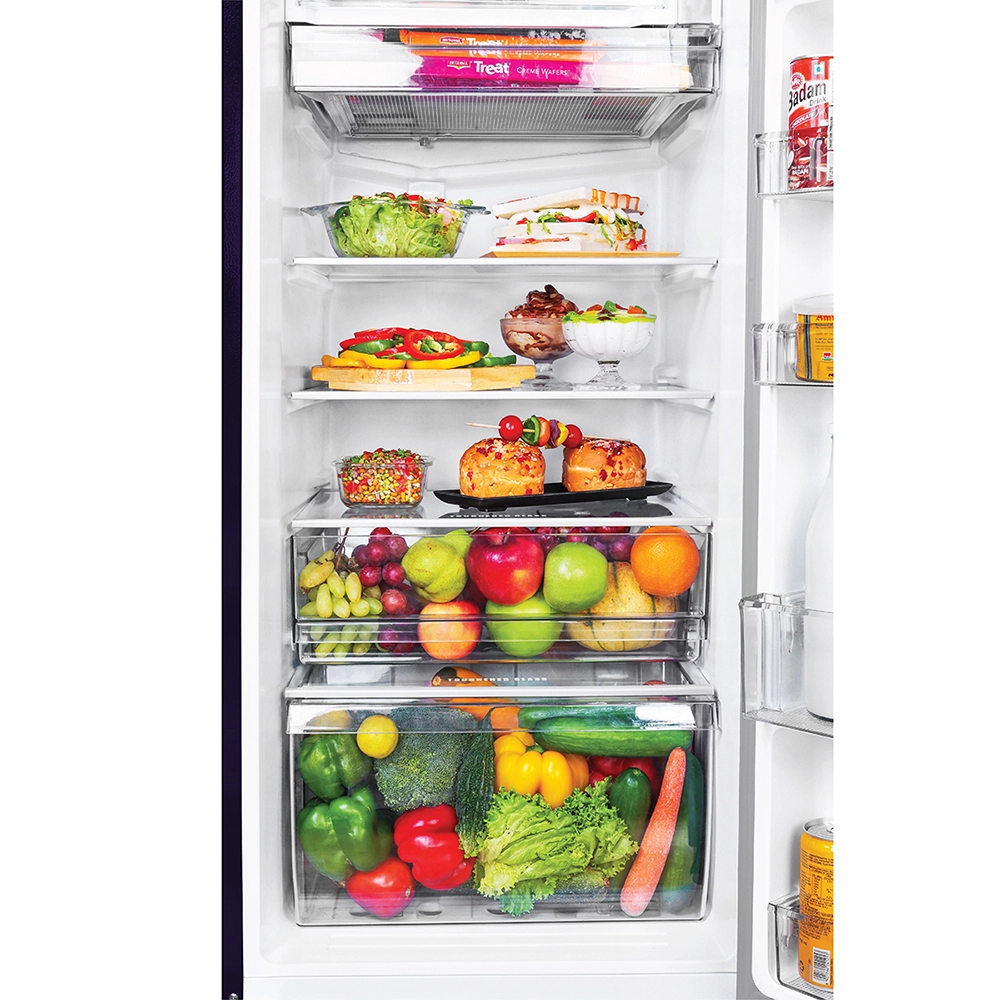 Haier 190L 5 Star Direct Cool Single Door Refrigerator with Toughened Glass Shelf - HRD-2105PMR-P